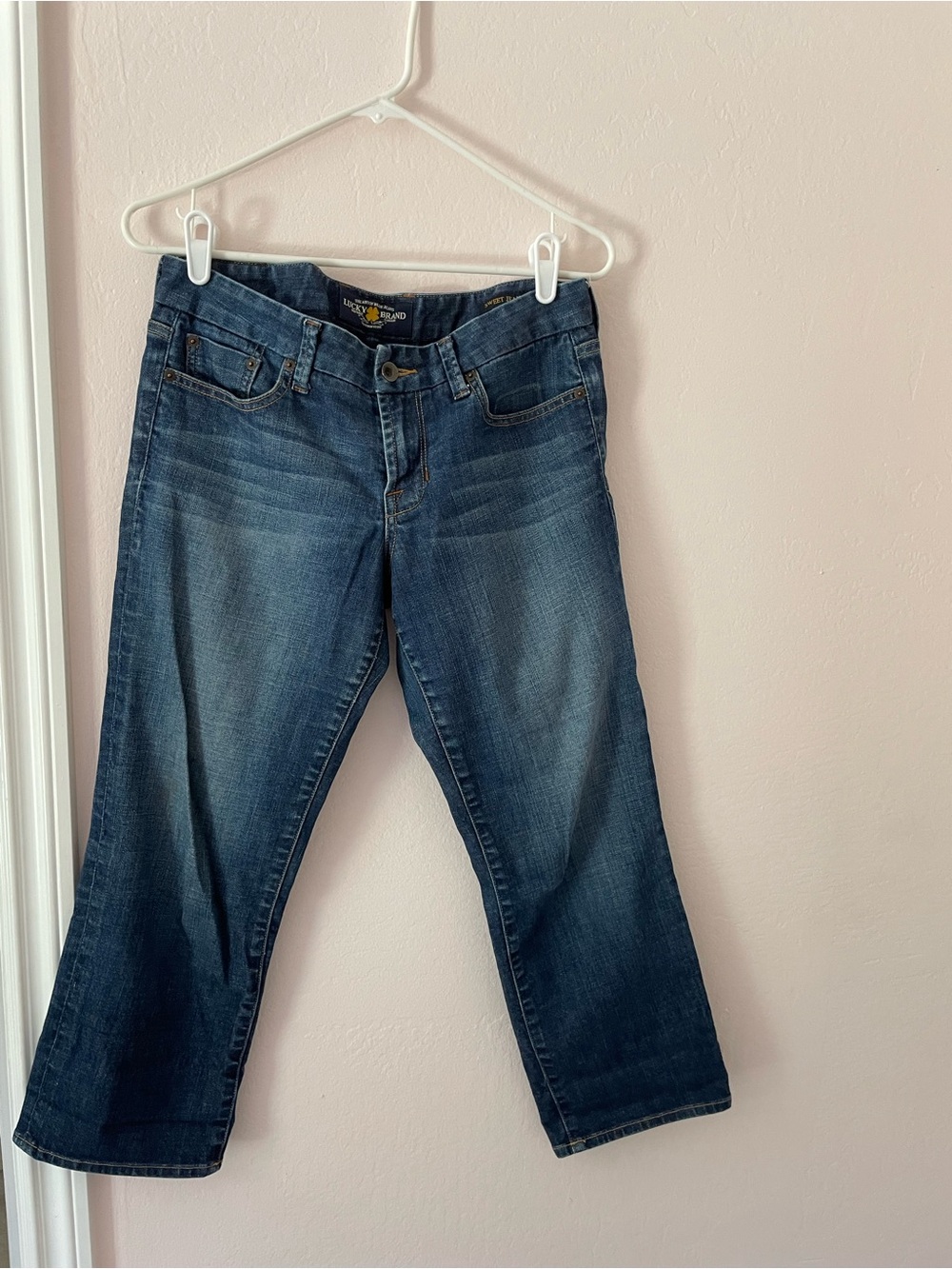 Lucky Brand Women's Dark Blue Wide Leg Jeans